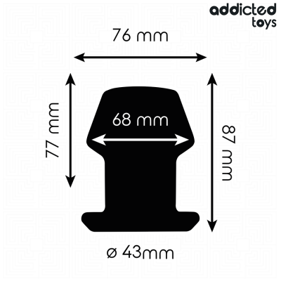 ADDICTED TOYS - EXTREME HOLLOW ANAL PLUG SILICONE SIZE M 8.7 CM ADDICTED TOYS - EXTREME HOLLOW ANAL PLUG SILICONE SIZE M 8.7 CM