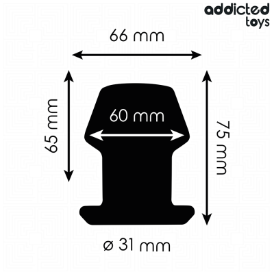 ADDICTED TOYS - EXTREME HOLLOW ANAL PLUG SILICONE SIZE S 7.5 CM ADDICTED TOYS - EXTREME HOLLOW ANAL PLUG SILICONE SIZE S 7.5 CM
