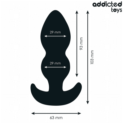 ADDICTED TOYS - ANAL PLUG SILICONE SIZE S 10.3 CM ADDICTED TOYS - ANAL PLUG SILICONE SIZE S 10.3 CM