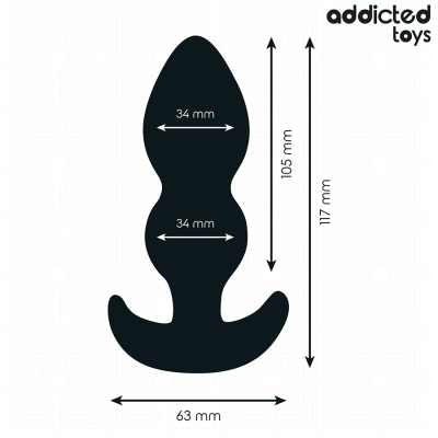 ADDICTED TOYS - ANAL PLUG SILICONE SIZE L 11.7 CM ADDICTED TOYS - ANAL PLUG SILICONE SIZE L 11.7 CM