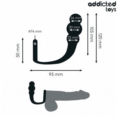 ADDICTED TOYS - ANAL PLUG WITH RING SILICONE MODEL 1 ADDICTED TOYS - ANAL PLUG WITH RING SILICONE MODEL 1