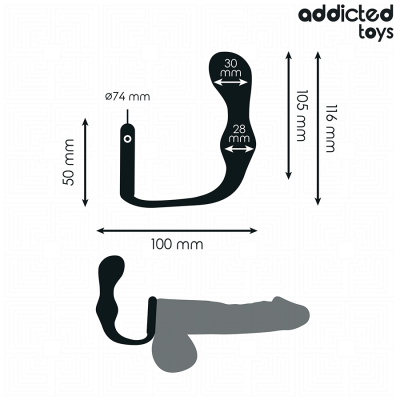 ADDICTED TOYS - ANAL PLUG WITH RING SILICONE MODEL 3 ADDICTED TOYS - ANAL PLUG WITH RING SILICONE MODEL 3