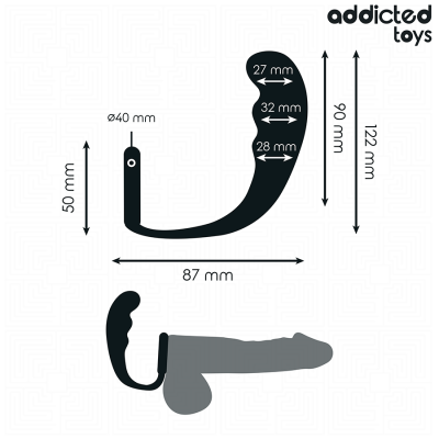 ADDICTED TOYS - ANAL PLUG WITH RING SILICONE MODEL 4 ADDICTED TOYS - ANAL PLUG WITH RING SILICONE MODEL 4