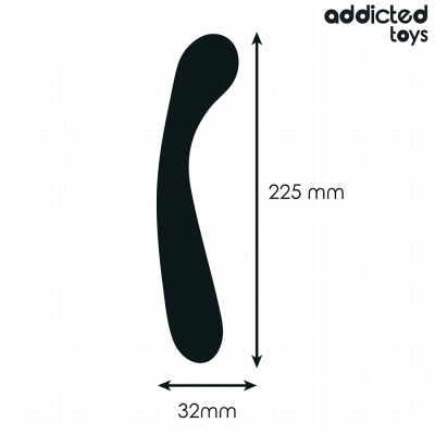 ADDICTED TOYS - DOUBLE ANAL MASSAGER SILICONE 22.5 CM ADDICTED TOYS - DOUBLE ANAL MASSAGER SILICONE 22.5 CM