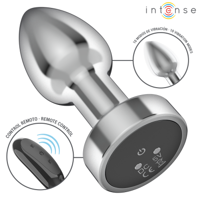 INTENSE - ANAL PLUG 10 VIBRATIONS METAL WITH REMOTE CONTROL S