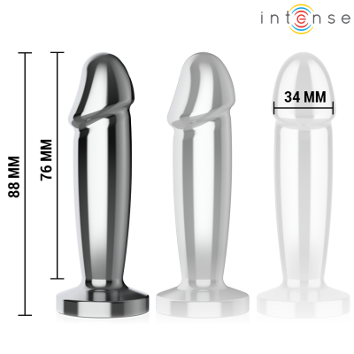 INTENSE - ANAL PLUG 10 VIBRATIONS METAL DILDO WITH REMOTE INTENSE - ANAL PLUG 10 VIBRATIONS METAL DILDO WITH REMOTE
