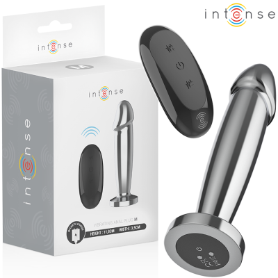 INTENSE - ANAL PLUG 10 VIBRATIONS METAL DILDO WITH REMOTE INTENSE - ANAL PLUG 10 VIBRATIONS METAL DILDO WITH REMOTE