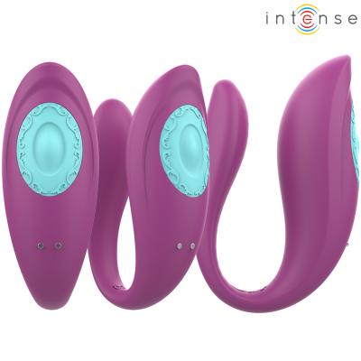 INTENSE - ANNIE U-SHAPED VIBRATOR AND STIMULATOR PURPLE REMOTE INTENSE - ANNIE U-SHAPED VIBRATOR AND STIMULATOR PURPLE REMOTE