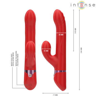 INTENSE - LELE MULTIFUNCTION VIBRATOR ROTATING OSCILLATION