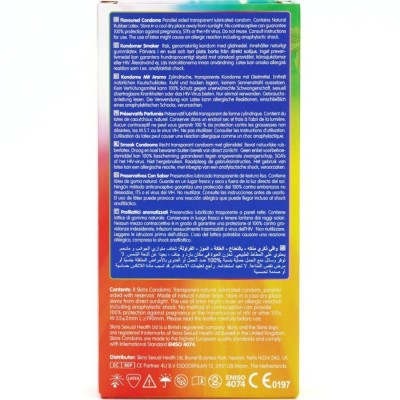 SKINS - MULTI FLAVORS PREMIUM CONDOMS PACK 8 SKINS - MULTI FLAVORS PREMIUM CONDOMS PACK 8