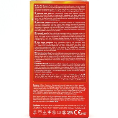 SKINS - ULTRA THIN PREMIUM CONDOMS PACK 8 SKINS - ULTRA THIN PREMIUM CONDOMS PACK 8