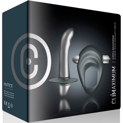 CLIMAXIMUM - ENTICE KIT COCK RING + PROSTATE VIBRATOR BEGINNERS CLIMAXIMUM - ENTICE KIT COCK RING + PROSTATE VIBRATOR BEGINNERS