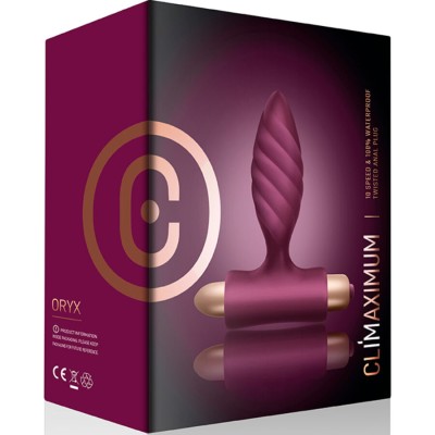 CLIMAXIMUM - ORYX TWISTED ANAL PLUG CLIMAXIMUM - ORYX TWISTED ANAL PLUG