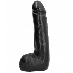 ALL BLACK - SOFT BLACK REALISTIC DILDO 20 CM ALL BLACK - SOFT BLACK REALISTIC DILDO 20 CM