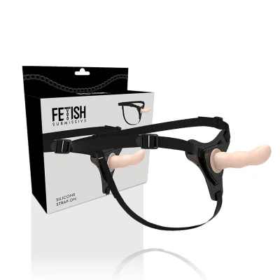 FETISH SUBMISSIVE HARNESS - FLESH SILICONE G-SPOT 12.5 CM FETISH SUBMISSIVE HARNESS - FLESH SILICONE G-SPOT 12.5 CM