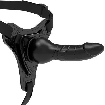 FETISH SUBMISSIVE HARNESS - BLACK SILICONE REALISTIC 16 CM FETISH SUBMISSIVE HARNESS - BLACK SILICONE REALISTIC 16 CM