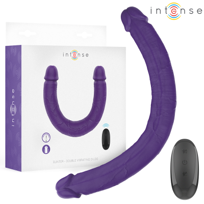 INTENSE - GUNTER DILDO DOUBLE VIBRATOR 40 CM PURPLE REMOTE INTENSE - GUNTER DILDO DOUBLE VIBRATOR 40 CM PURPLE REMOTE