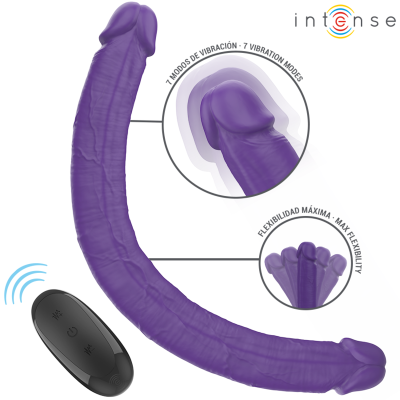 INTENSE - GUNTER DILDO DOUBLE VIBRATOR 40 CM PURPLE REMOTE INTENSE - GUNTER DILDO DOUBLE VIBRATOR 40 CM PURPLE REMOTE