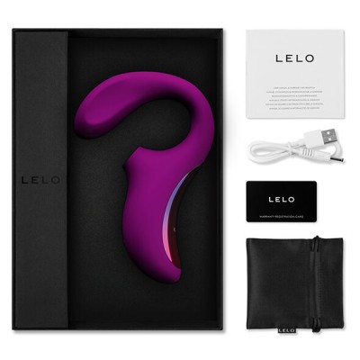 LELO - ENIGMA DOUBLE SUCTION STIMULATION PURPLE MASSAGER LELO - ENIGMA DOUBLE SUCTION STIMULATION PURPLE MASSAGER