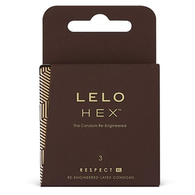 LELO HEX CONDOMS RESPECT XL 3 PACK