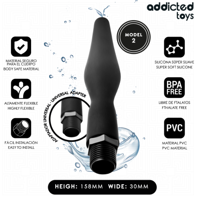 ADDICTED TOYS - ANAL CLEANER WITH UNIVERSAL ADAPTER MODEL 2 ADDICTED TOYS - ANAL CLEANER WITH UNIVERSAL ADAPTER MODEL 2