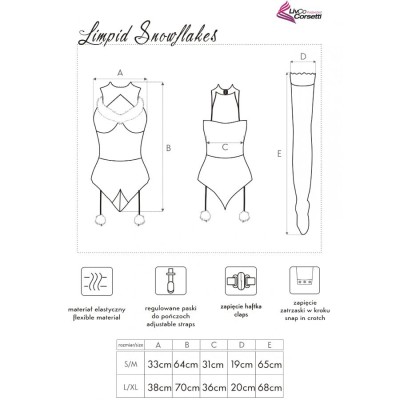 LIVCO CORSETTI FASHION - LIMPID SNOWFLAKES LC 90604 BODY +