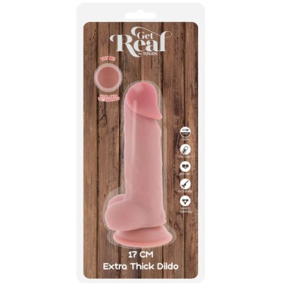 GET REAL - DELUXE REALISTIC PENIS WITH TESTICLES EXTRA THICK 17