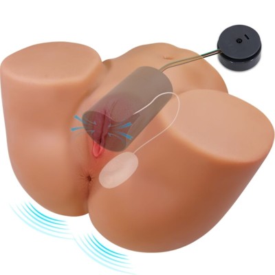 CRAZY BULL - ILANA REALISTIC FEMALE BUTT VIBRATOR AND SUCKER