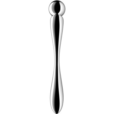 SATISFYER - STAR FORCE 2 STAINLESS STEEL DOUBLE-ENDED DILDO SATISFYER - STAR FORCE 2 STAINLESS STEEL DOUBLE-ENDED DILDO