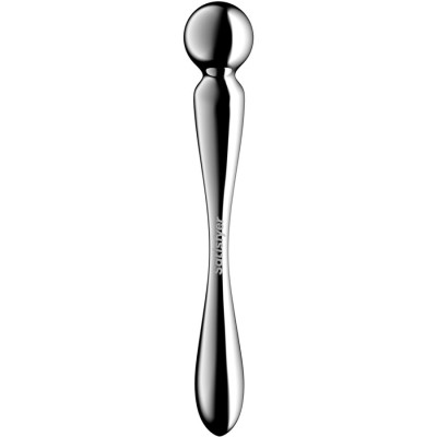 SATISFYER - STAR FORCE 2 STAINLESS STEEL DOUBLE-ENDED DILDO SATISFYER - STAR FORCE 2 STAINLESS STEEL DOUBLE-ENDED DILDO