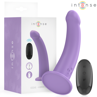 INTENSE - EDDIE VIBRATOR 17.5 CM 10 VIBRATIONS PURPLE REMOTE