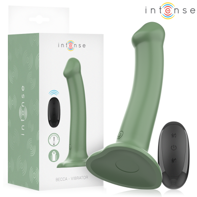 INTENSE - BECCA VIBRATOR WITH SUCTION CUP 10 VIBRATIONS GREEN