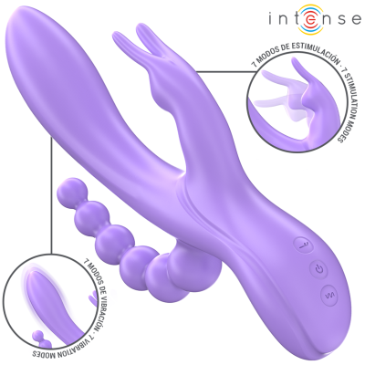 INTENSE - MIKO TRIPLE VIBRATOR RABBIT STIMULATOR ANAL 7 INTENSE - MIKO TRIPLE VIBRATOR RABBIT STIMULATOR ANAL 7