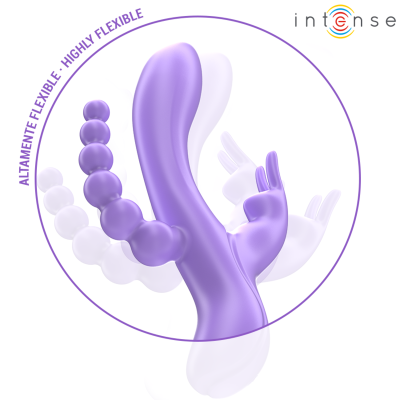 INTENSE - MIKO TRIPLE VIBRATOR RABBIT STIMULATOR ANAL 7 INTENSE - MIKO TRIPLE VIBRATOR RABBIT STIMULATOR ANAL 7