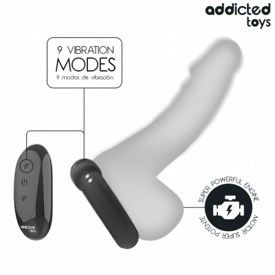 ADDICTED TOYS - HEATING EFFECT VIBRATING COCK RING REMOTE