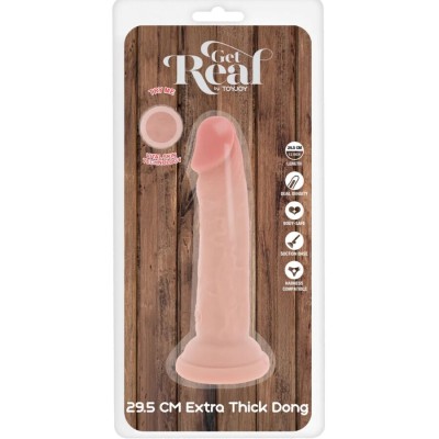 GET REAL - DELUXE THICK DOUBLE-DENSITY TPE DONG 29.5 CM GET REAL - DELUXE THICK DOUBLE-DENSITY TPE DONG 29.5 CM