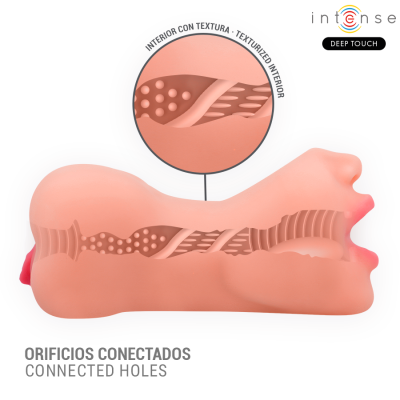 INTENSE DEEP TOUCH - RILEY DOUBLE MOUTH VAGINA MASTURBATOR