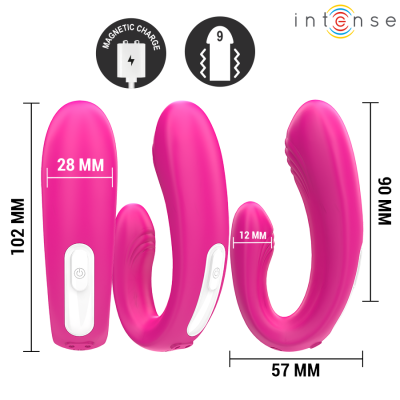 INTENSE - JANET DUAL U-SHAPED STIMULATOR AND VIBRATOR WITH