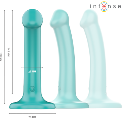 INTENSE - KATIE VIBRATOR WITH SUCTION CUP 10 VIBRATIONS BLUE