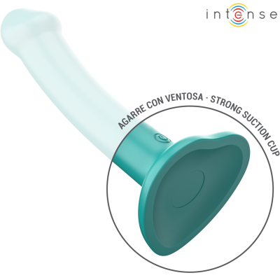 INTENSE - KATIE VIBRATOR WITH SUCTION CUP 10 VIBRATIONS BLUE