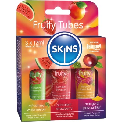 SKINS - FRUITY LUBES KIT WATERMELON, STRAWBERRY MANGO