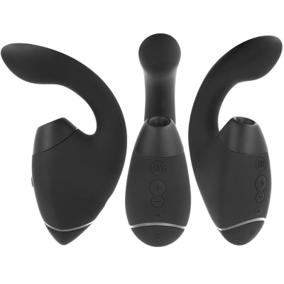 WOMANIZER - DUO NEXT DUAL CLITORAL G-SPOT STIMULATOR BLACK