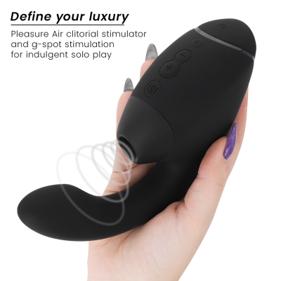 WOMANIZER - DUO NEXT DUAL CLITORAL G-SPOT STIMULATOR BLACK