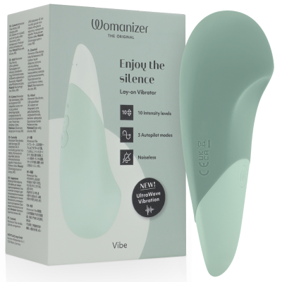 WOMANIZER - VIBE LAY-ON SILENT VIBRATOR SAGE