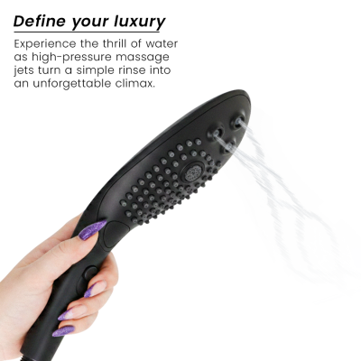 WOMANIZER - WAVE CLITORAL STIMULATING SHOWER HEAD BLACK