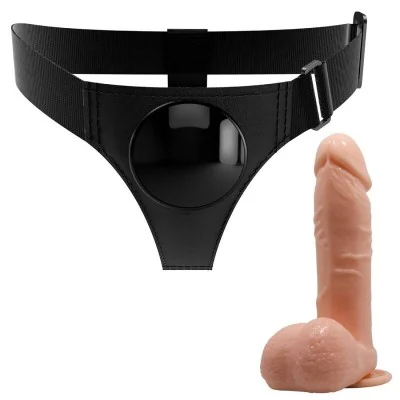 PRETTY LOVE - HARNESS BRIEFS UNIVERSAL HARNESS WITH DILDO TOM PRETTY LOVE - HARNESS BRIEFS UNIVERSAL HARNESS WITH DILDO TOM