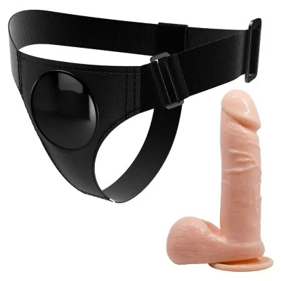 PRETTY LOVE - HARNESS BRIEFS UNIVERSAL HARNESS WITH DILDO TOM PRETTY LOVE - HARNESS BRIEFS UNIVERSAL HARNESS WITH DILDO TOM