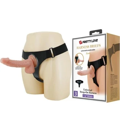 PRETTY LOVE - HARNESS BRIEFS UNIVERSAL HARNESS WITH DILDO KEVIN PRETTY LOVE - HARNESS BRIEFS UNIVERSAL HARNESS WITH DILDO KEVIN