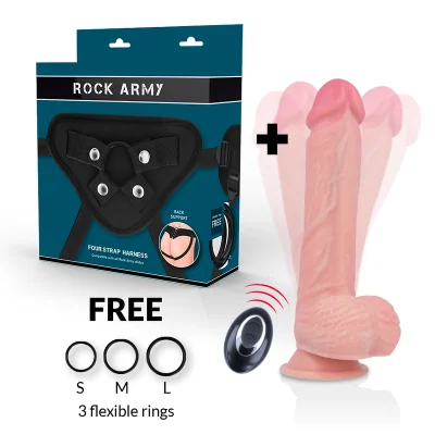 ROCKARMY - HARNESS + LIQUID SILICONE VIBRATOR PREMIUM APACHE ROCKARMY - HARNESS + LIQUID SILICONE VIBRATOR PREMIUM APACHE