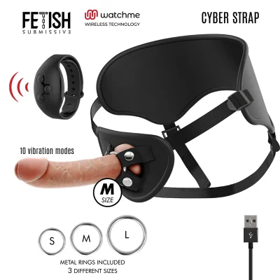 FETISH SUBMISSIVE CYBER STRAP - HARNESS WITH REMOTE CONTROL FETISH SUBMISSIVE CYBER STRAP - HARNESS WITH REMOTE CONTROL